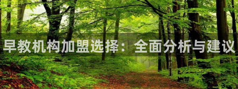 天顺娱乐跃943994:早教机构加盟选择:全面分析与建议