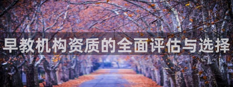 天顺娱乐透疚74ooo5炼：早教机构资质的全面评估与选择
