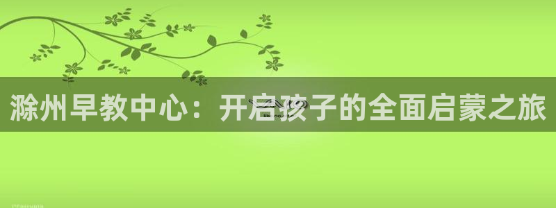 天顺国际娱乐会所：滁州早教中心：开启孩子的全面启蒙之旅